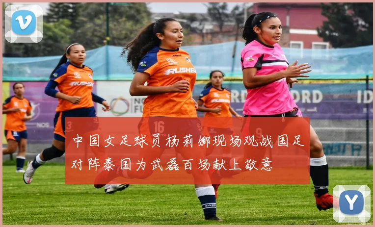 中国女足球员杨莉娜现场观战国足对阵泰国为武磊百场献上敬意